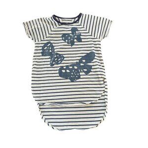 Tea Collection Striped Butterfly Hi Lo Tee Size 16